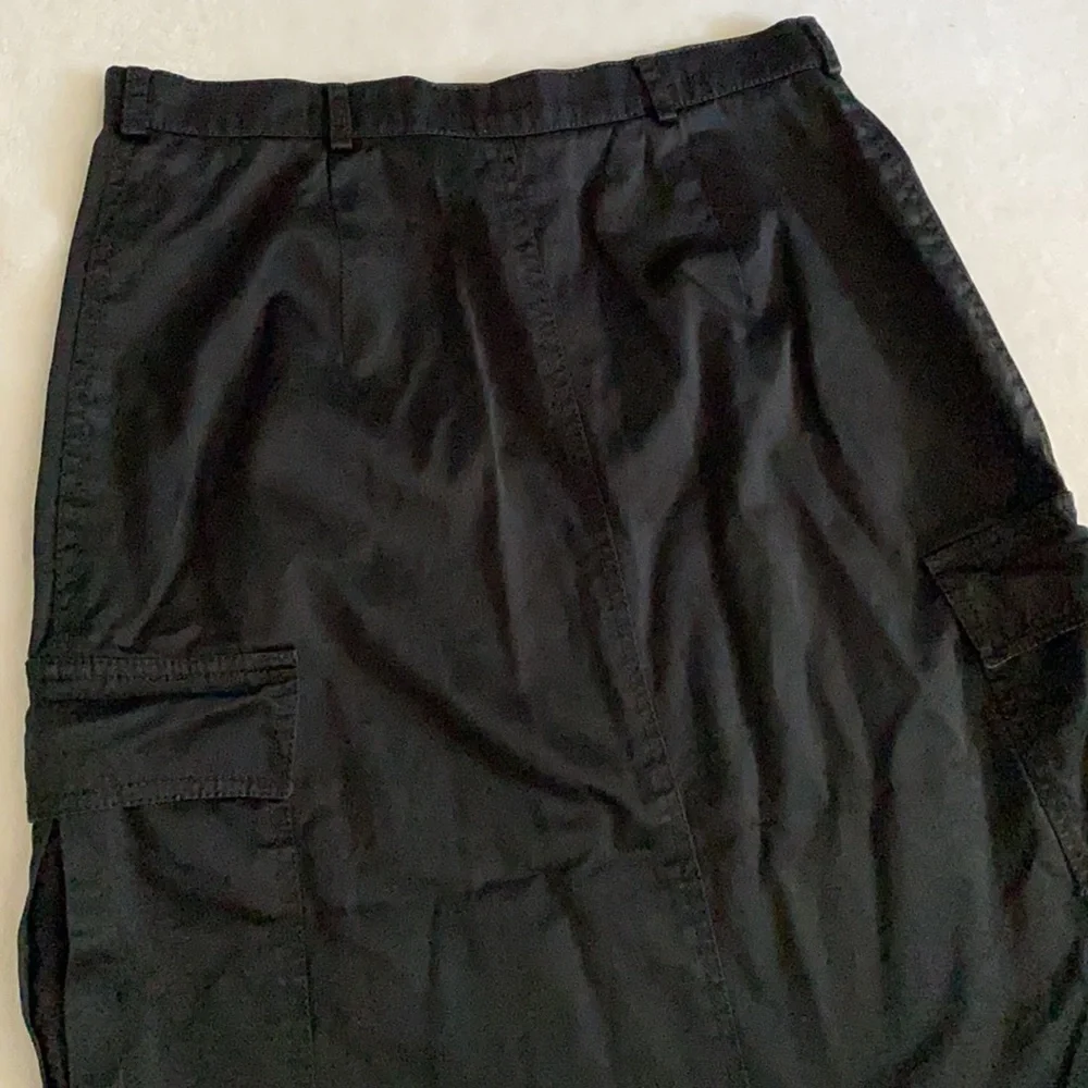 {VTG} Future Ozbek | 90s Bergdorf Goodman Sateen Midi Cargo Skirt Purple Label - Picture 11 of 16